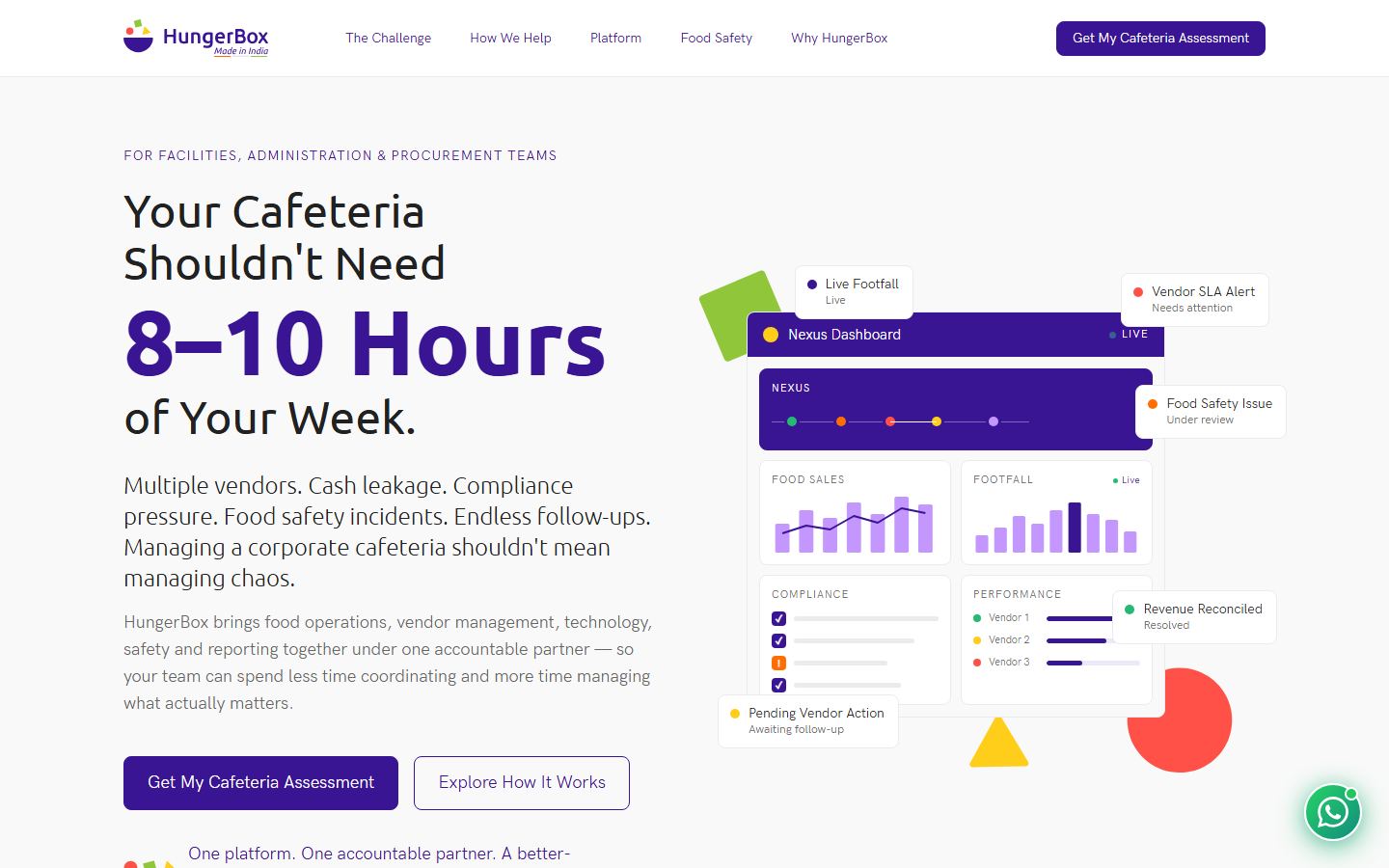 Landing page hero