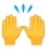 raised hands