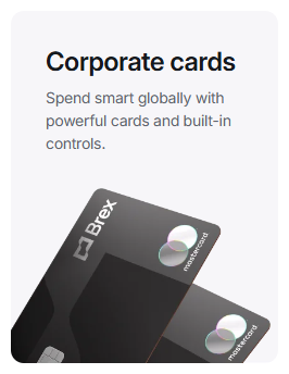 Brex Cards and panels: Corporate cards