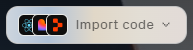 Retool button: Import code