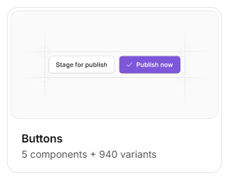 Untitled UI Cards and panels: Buttons