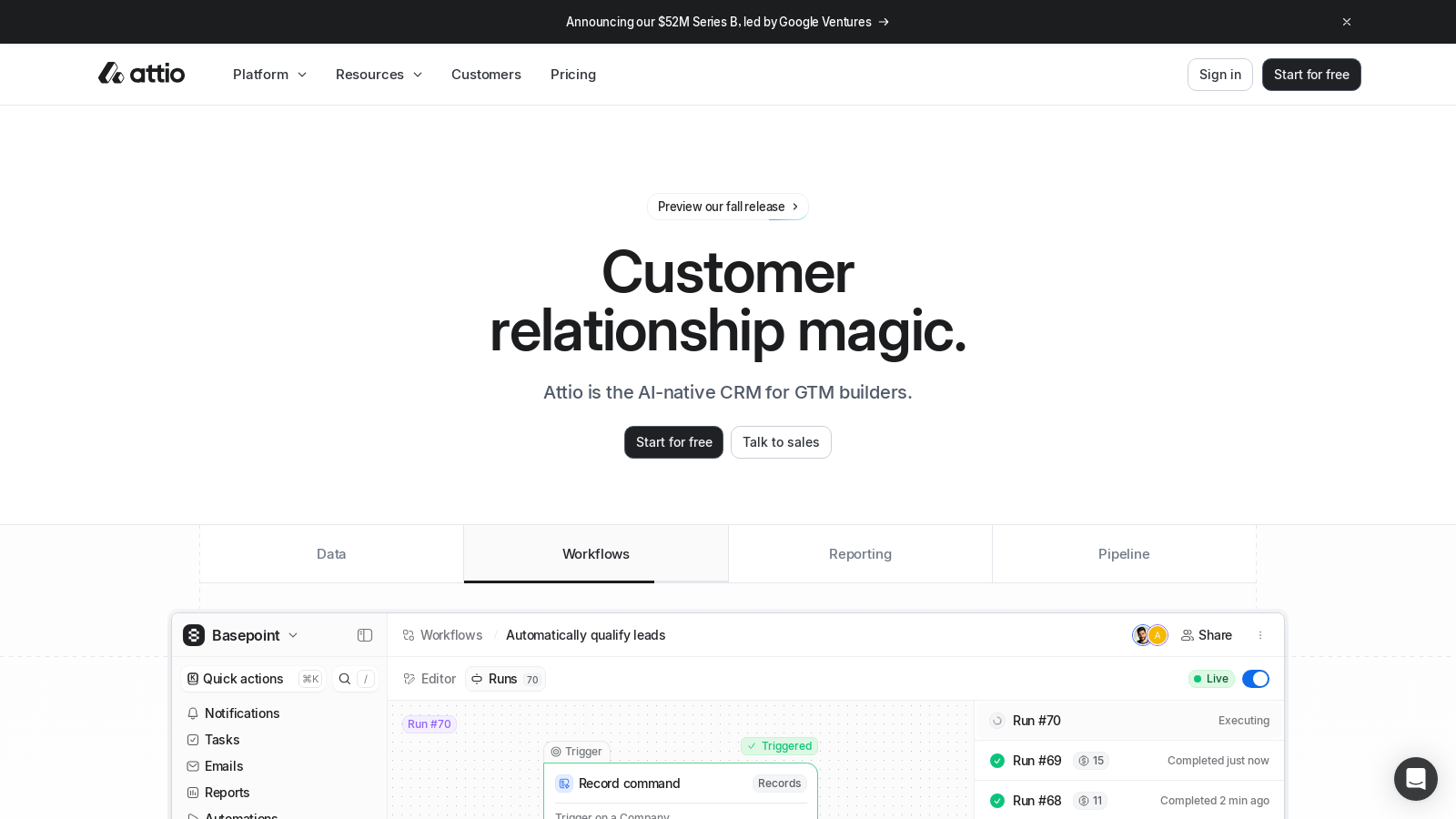 Attio product screen: Attio - Next-Gen AI Native CRM Empowering Modern Businesses