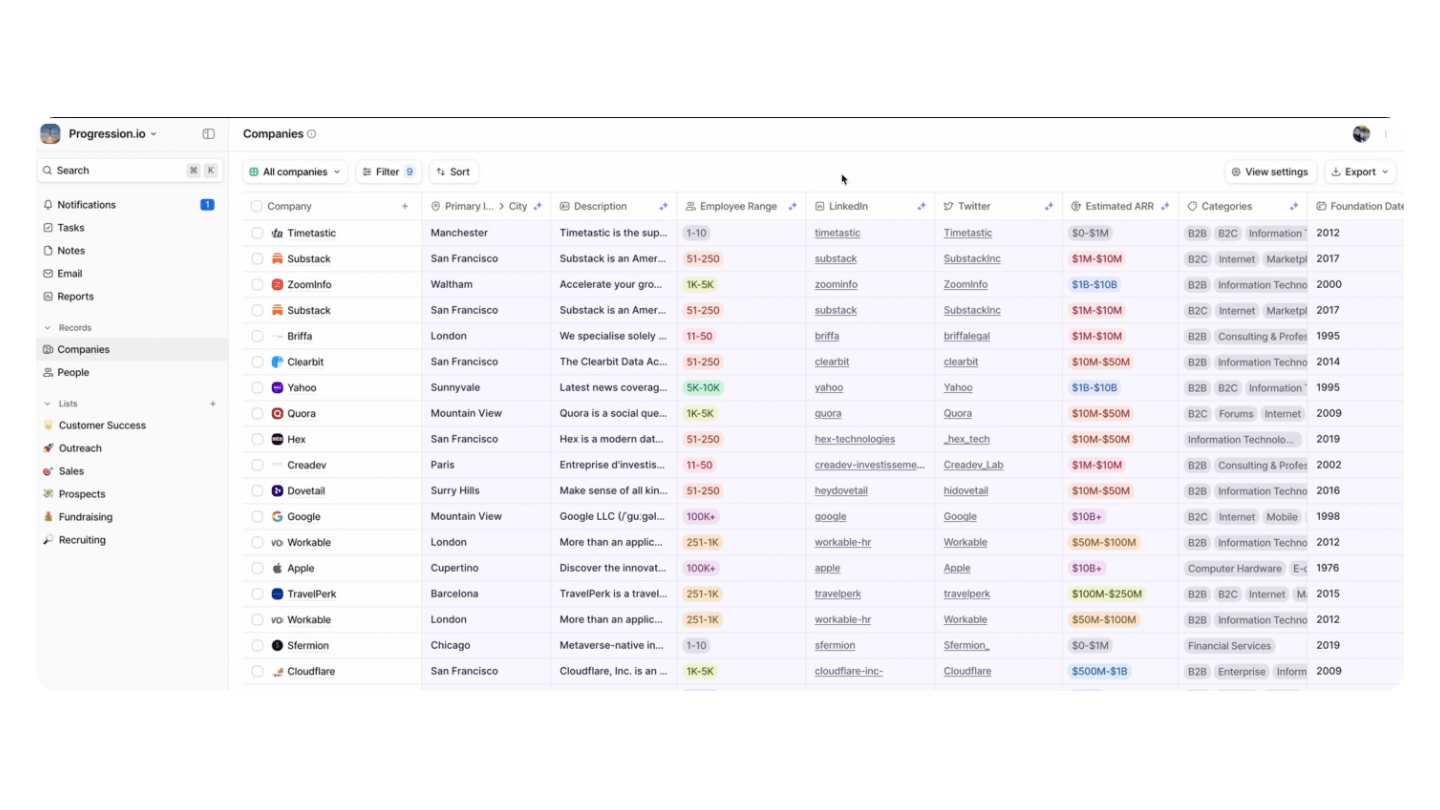 Attio product screen: Opinião sobre Attio CRM 2026 | Avaliações de clientes, Recursos, Preços