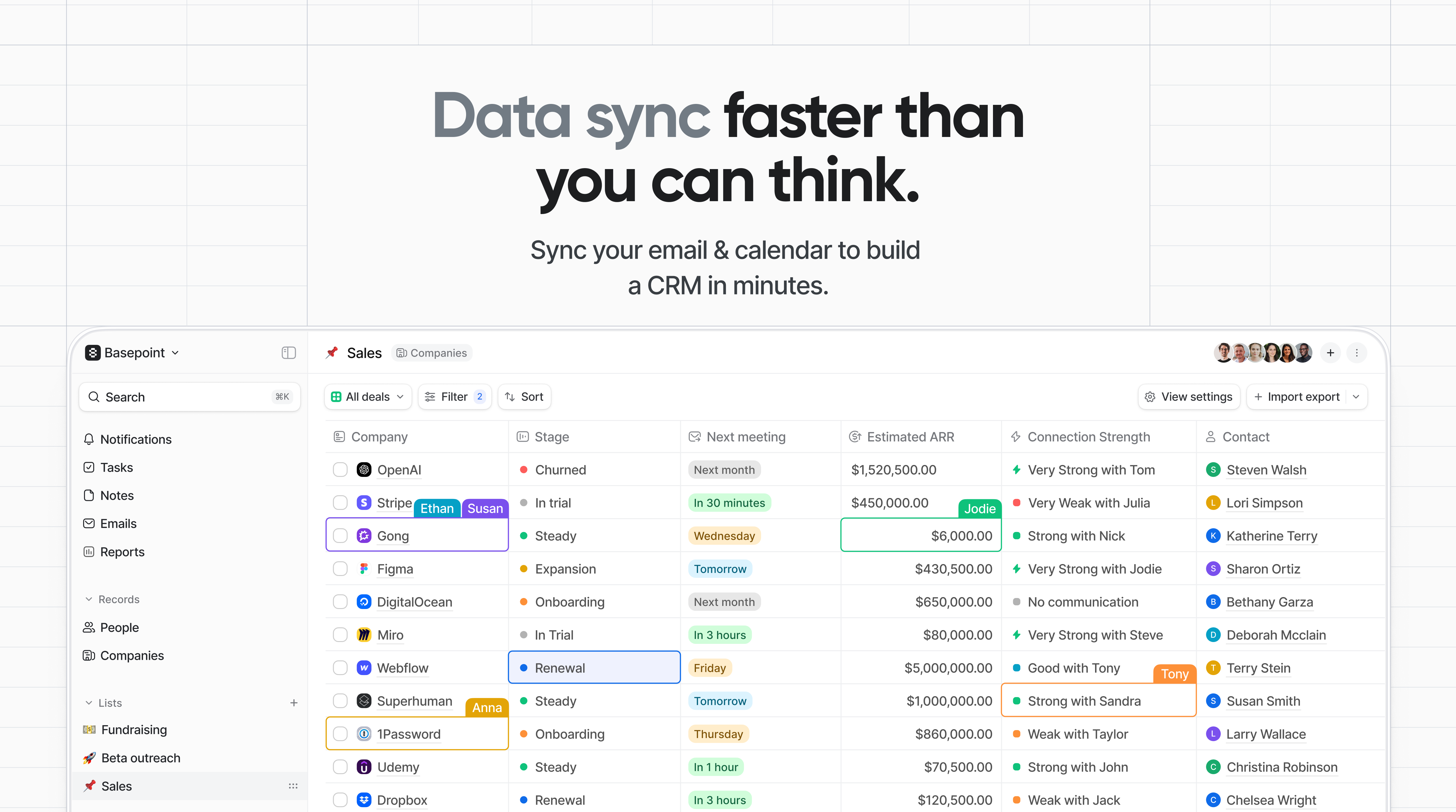 Attio product screen: Attio Software Reviews, Demo & Pricing - 2024