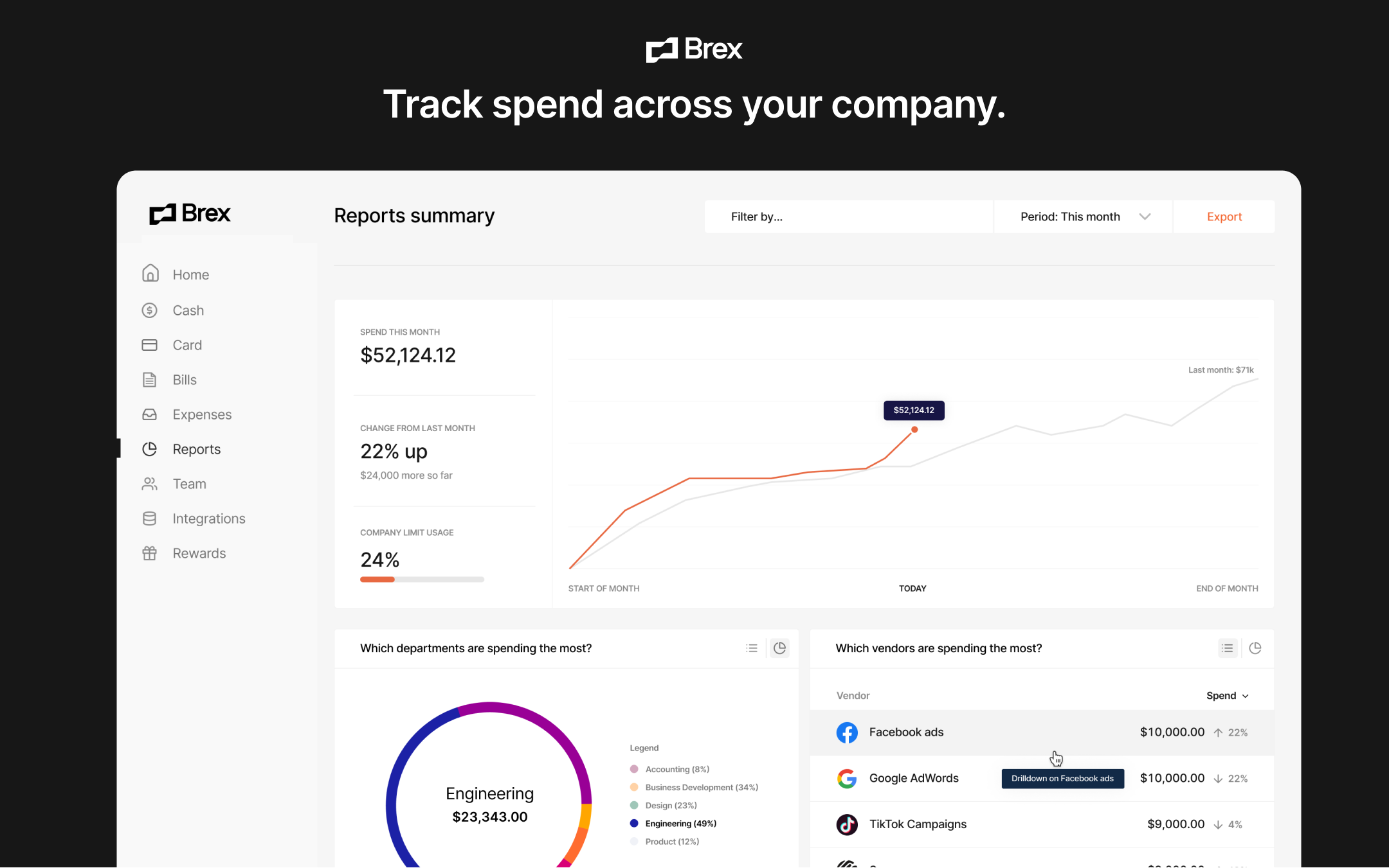 Brex product screen: Brex - Opiniones, precios y características - Capterra España 2026