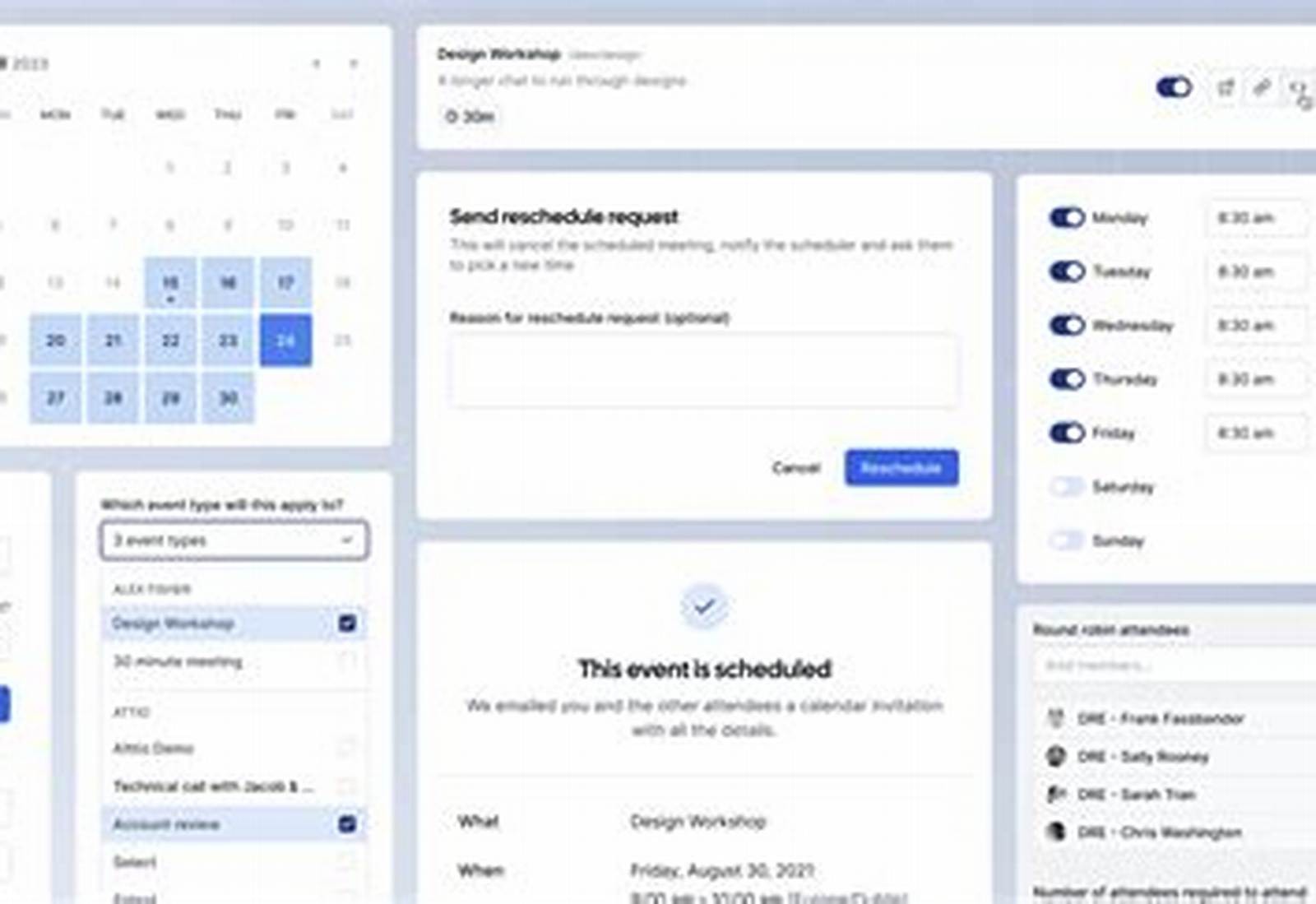 Cal.com product screen: 2288 × 1176