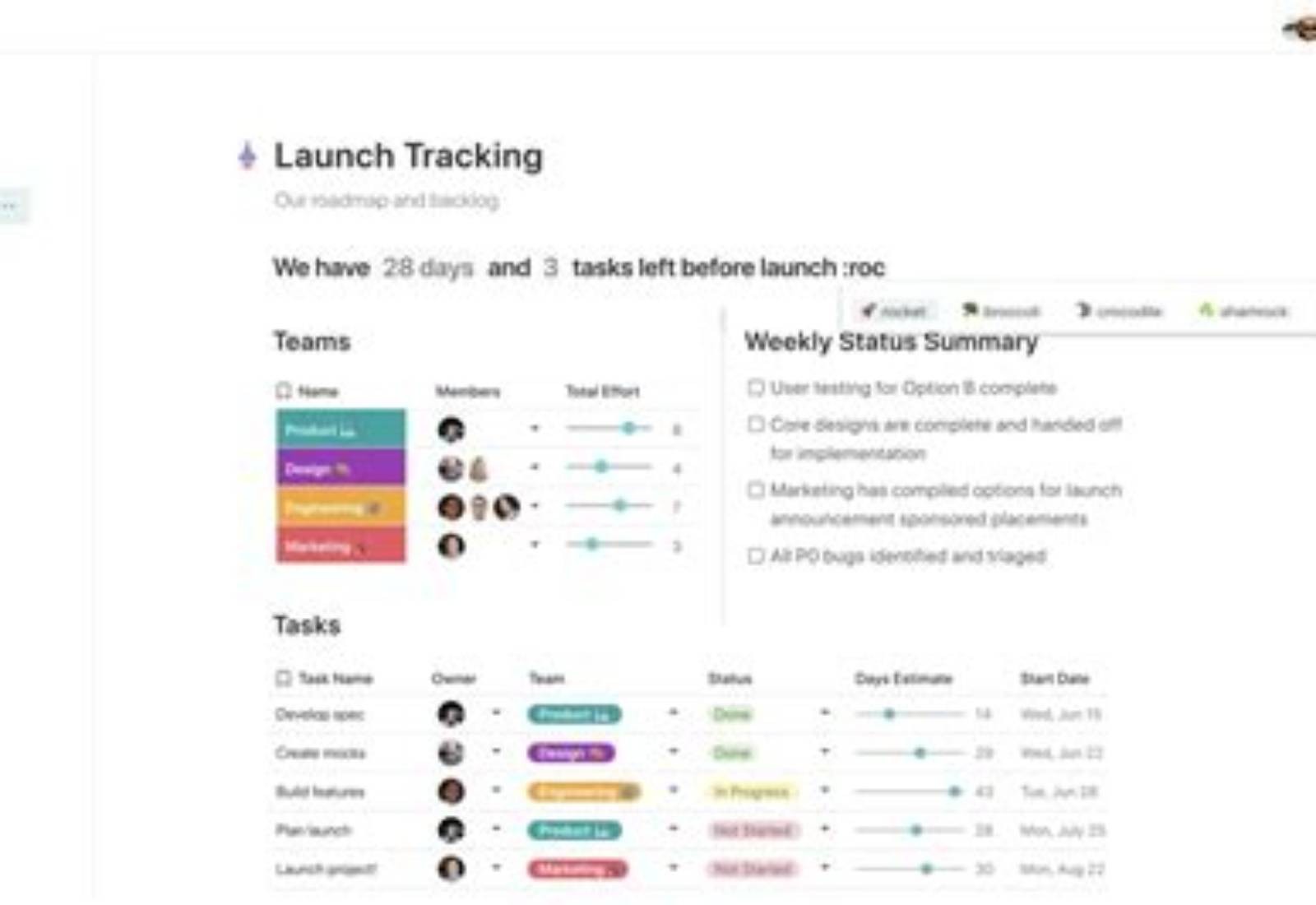 Coda product screen: 1280 × 720