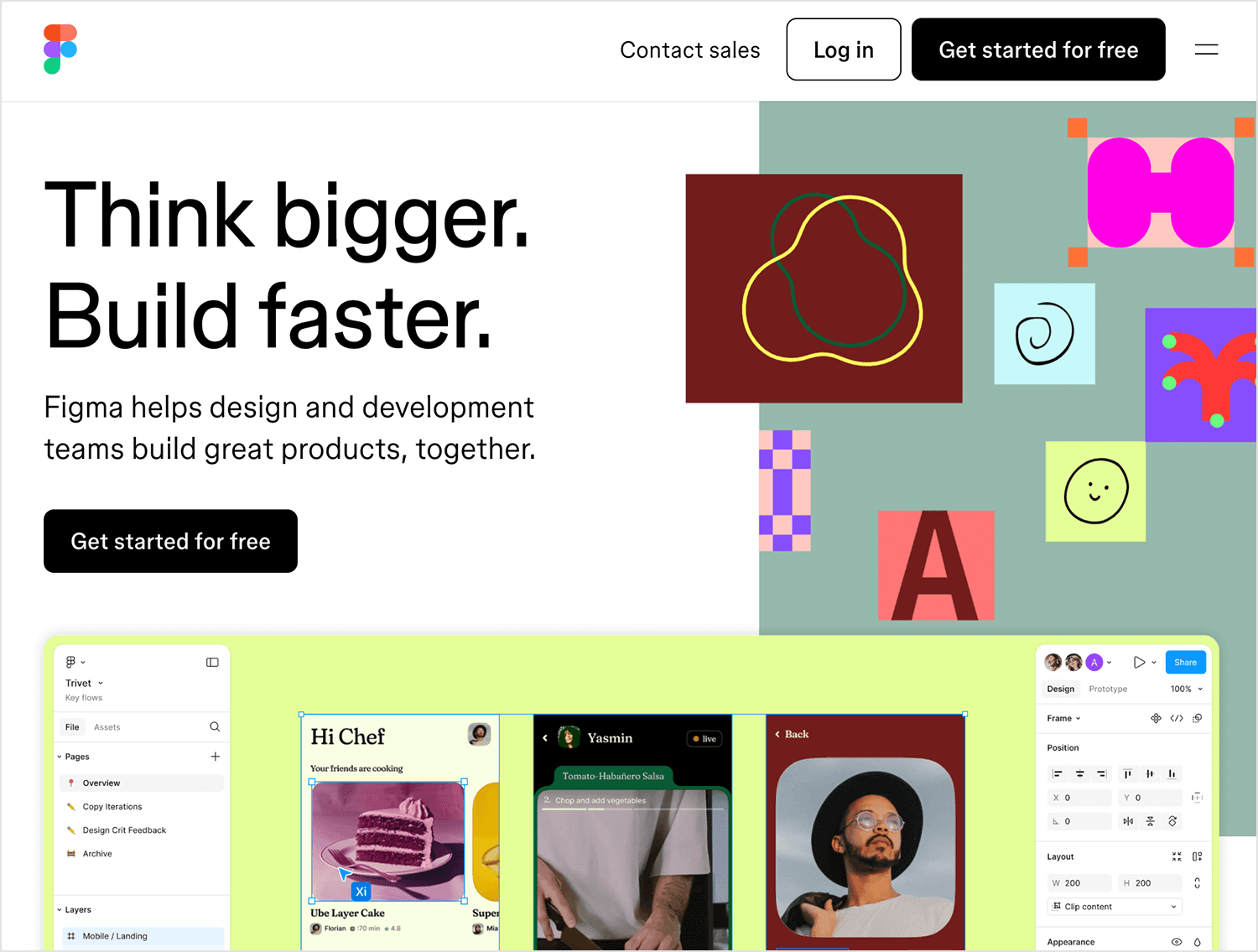 Figma product screen: Guide to the best UX design tools for prototyping and design - Justinmind
