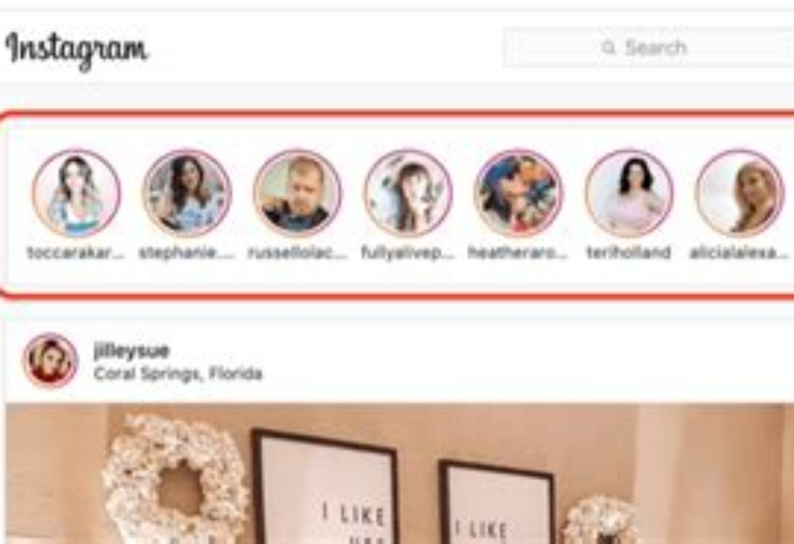 Instagram product screen: 800 × 313
