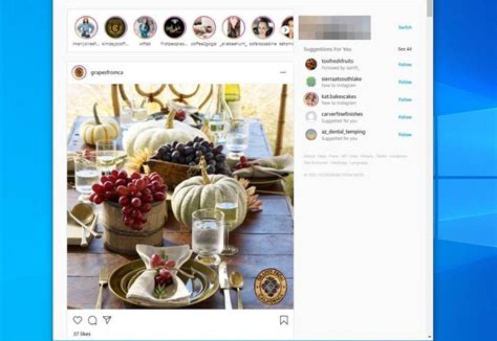 Instagram product screen: 940 × 788