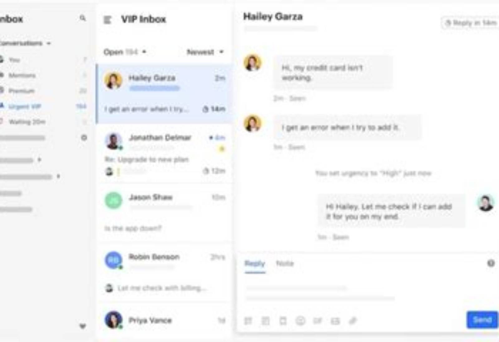 Intercom product screen: 768 × 390