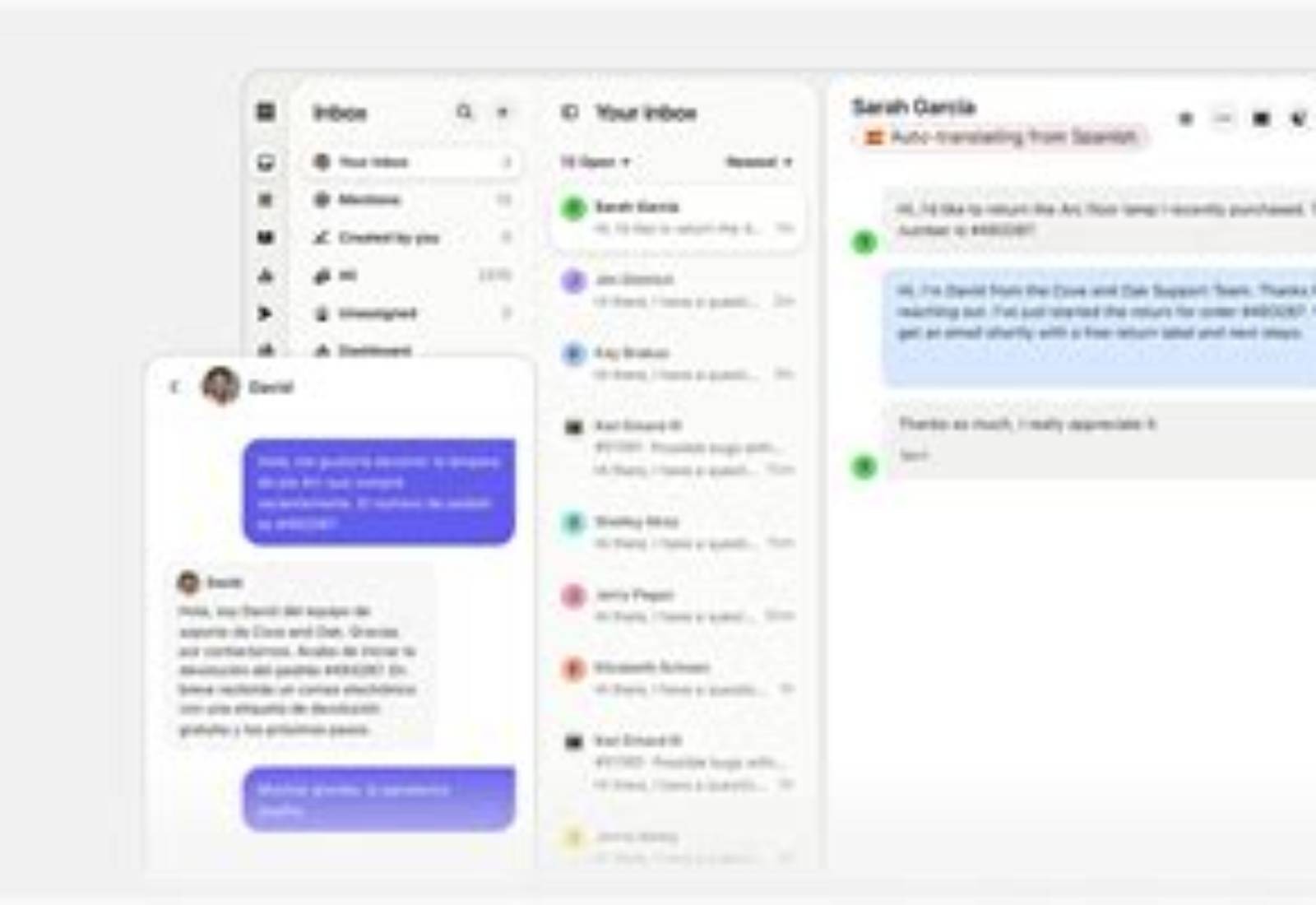 Intercom product screen: 474 × 200