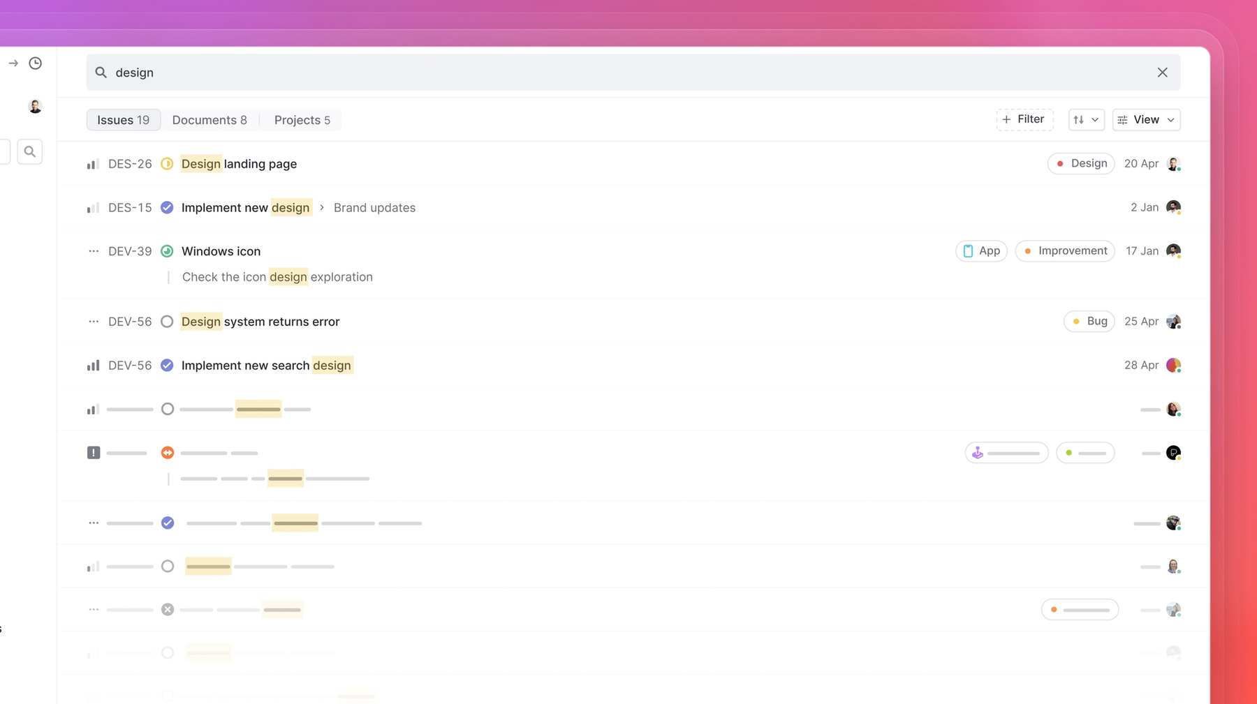 Linear product screen: Changelog – Linear
