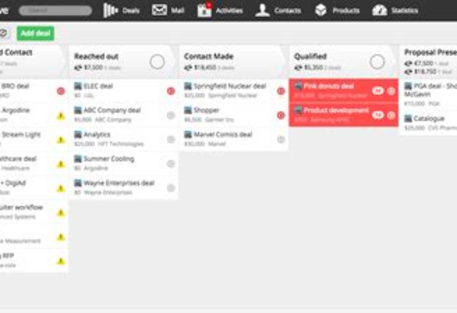 Pipedrive product screen: 1440 × 684