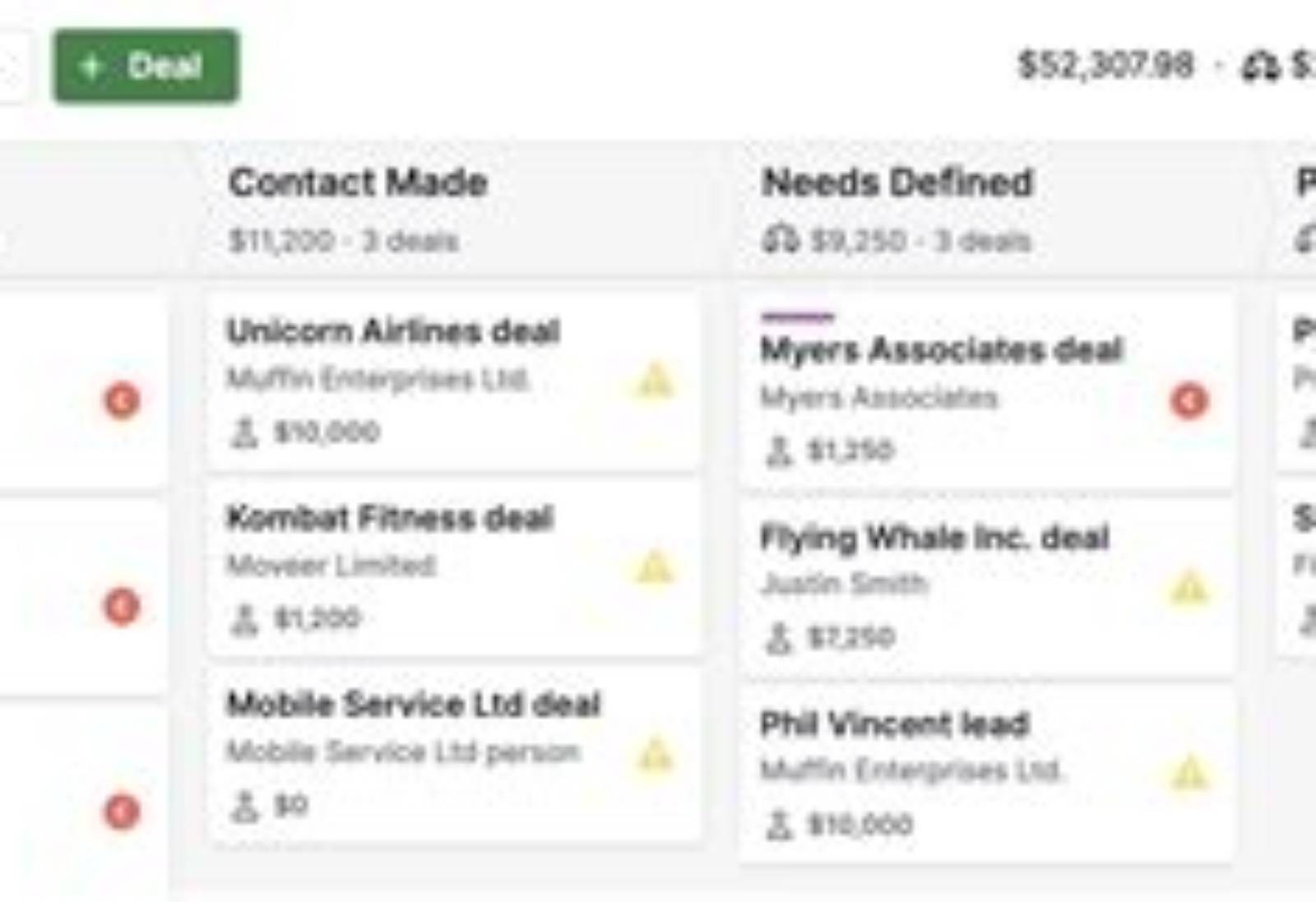 Pipedrive product screen: 1999 × 682