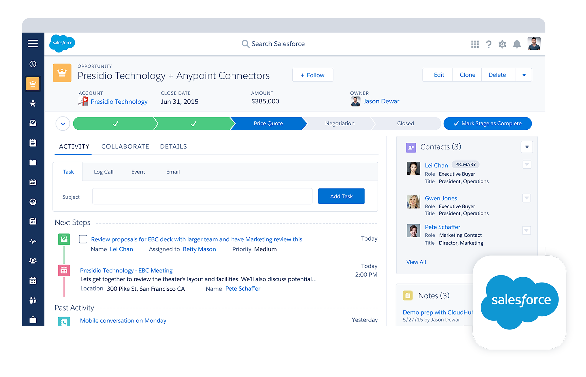 Salesforce Lightning product screen: The Top 9 CRMs with Outlook Integrations in 2024 | eWay-CRM