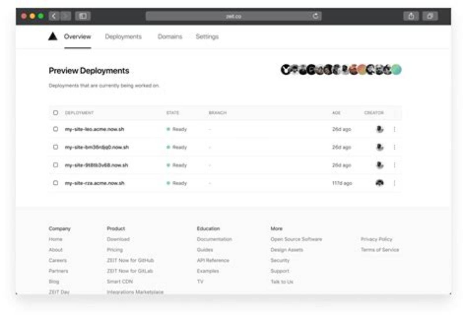 Vercel product screen: 1768 × 1205