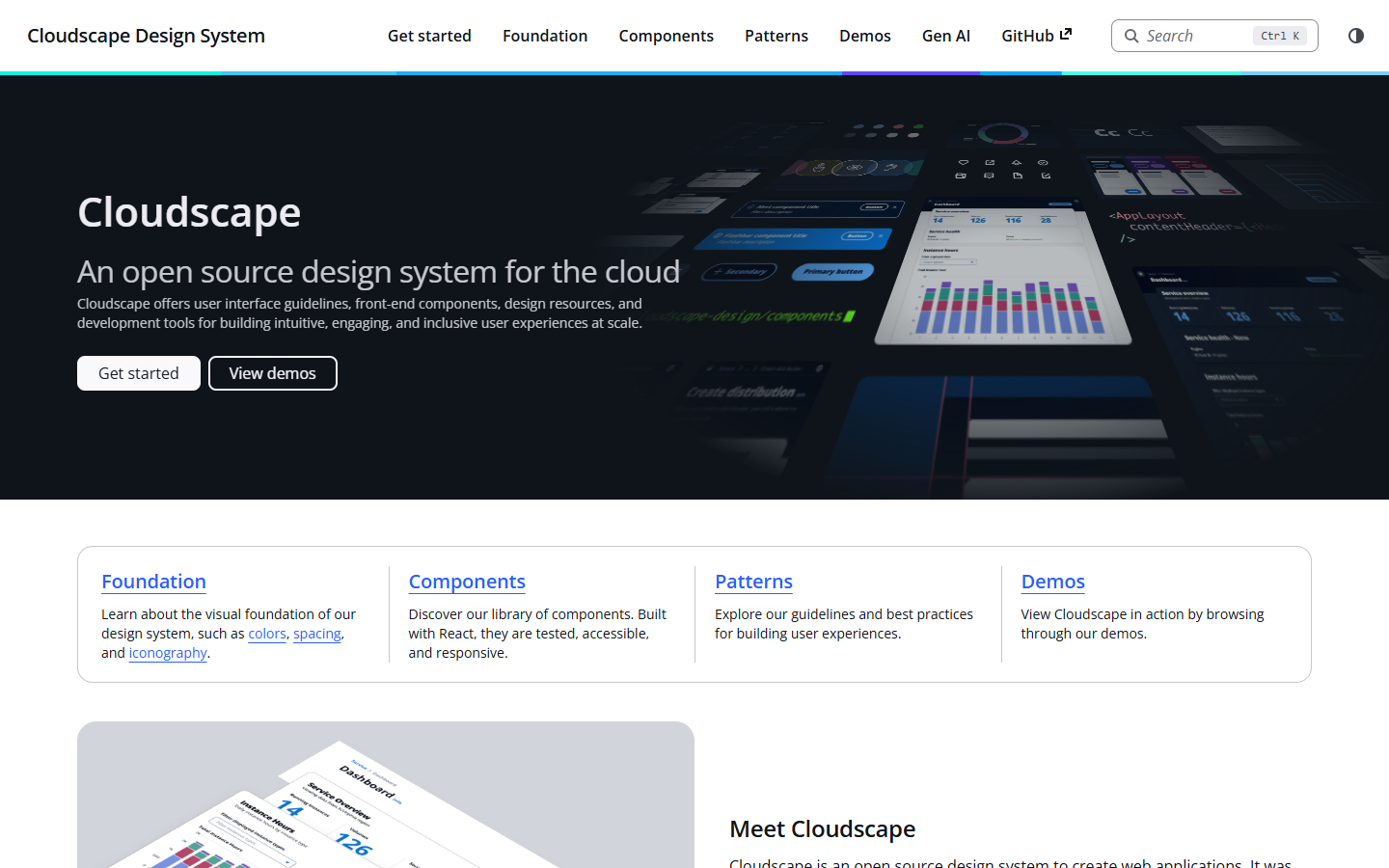 Amazon Cloudscape website, captured 1 Oct 2026