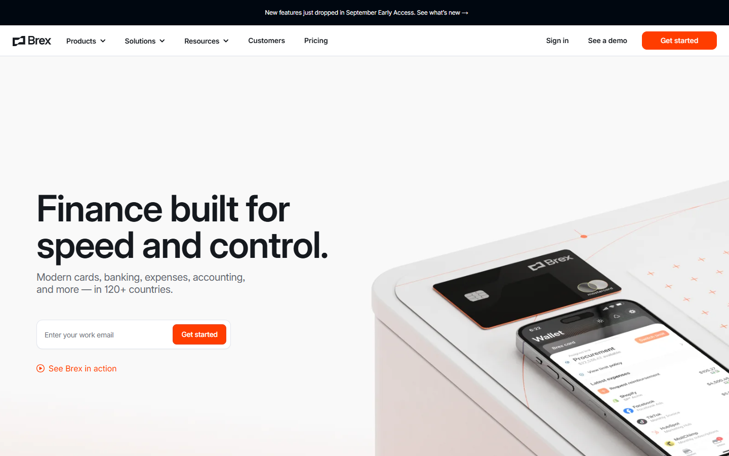 Brex website, captured 1 Oct 2026