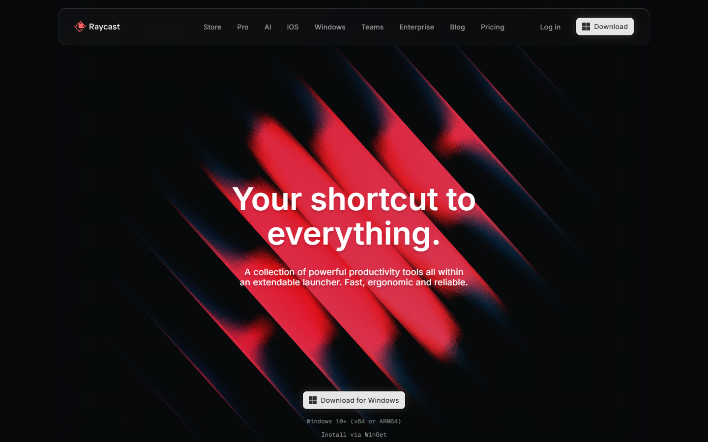 Raycast website, captured 1 Oct 2026